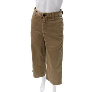 Closed Unisex Capri Cropped Khaki Pants Brown Organic Cotton Size 26